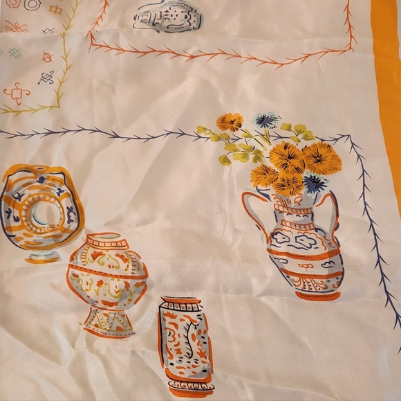 Vintage Silk 'Teapot' Scarf - Picture 6 of 9